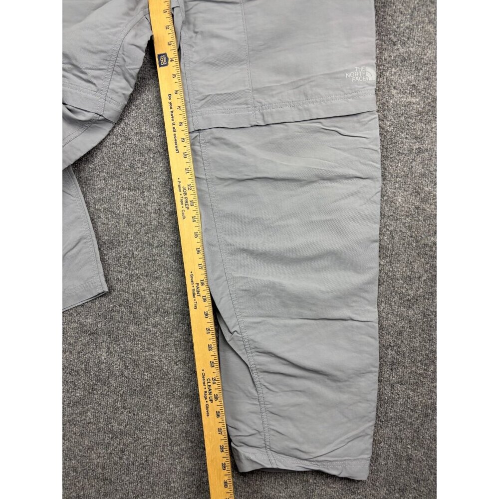 The North Face Convertible Pants Men's X-Large Gray Straight Leg Pockets Nylon - Picture 6 of 10